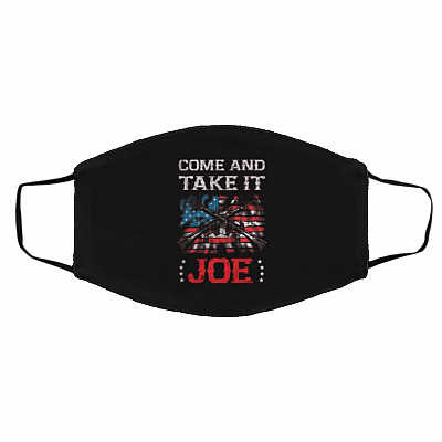 come mask, Black, Cloth Face Cover – Medium/Large