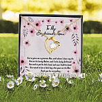 To My Boyfriend's Mom You've Given Me a Gracious Man Mother's Day Gift Forever Love Pendant Necklace