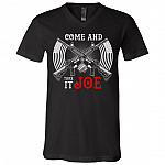 Come Tshirt, Black, V-Neck T-Shirt