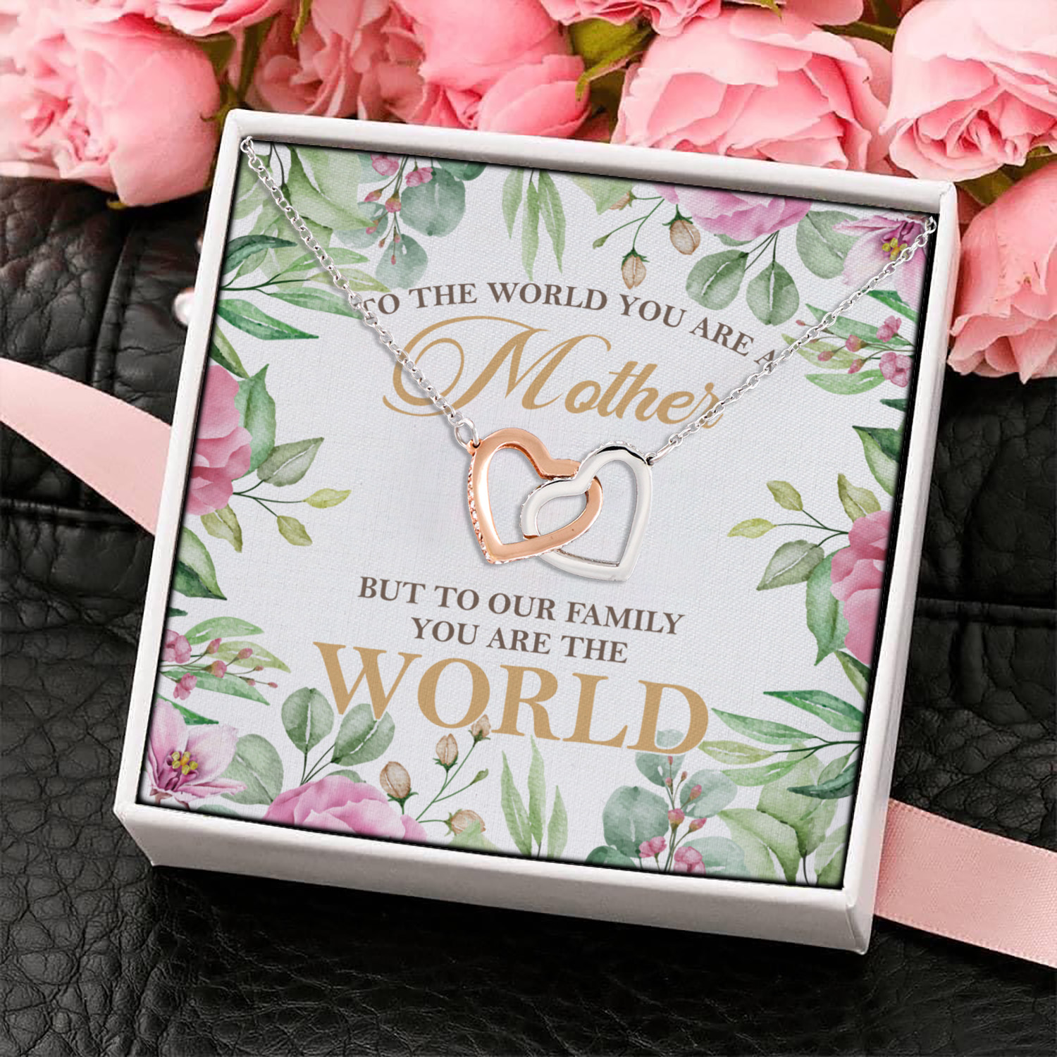 2O. You Are The World (5) Interlocking Hearts Necklace 4