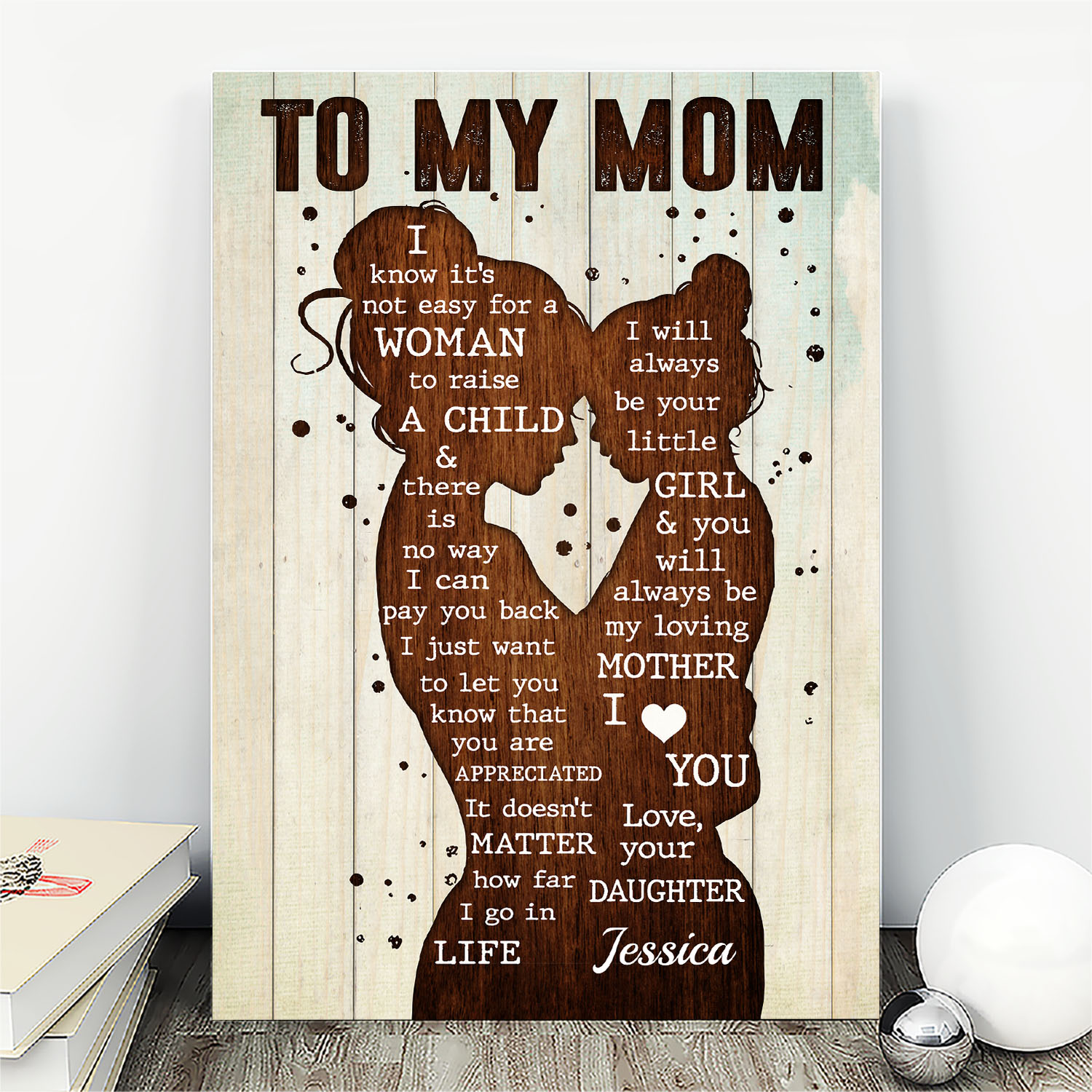 1VT. Daughter To My Mom Not Easy MK2 Playball #ffffff