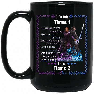 15 oz. Black Mug