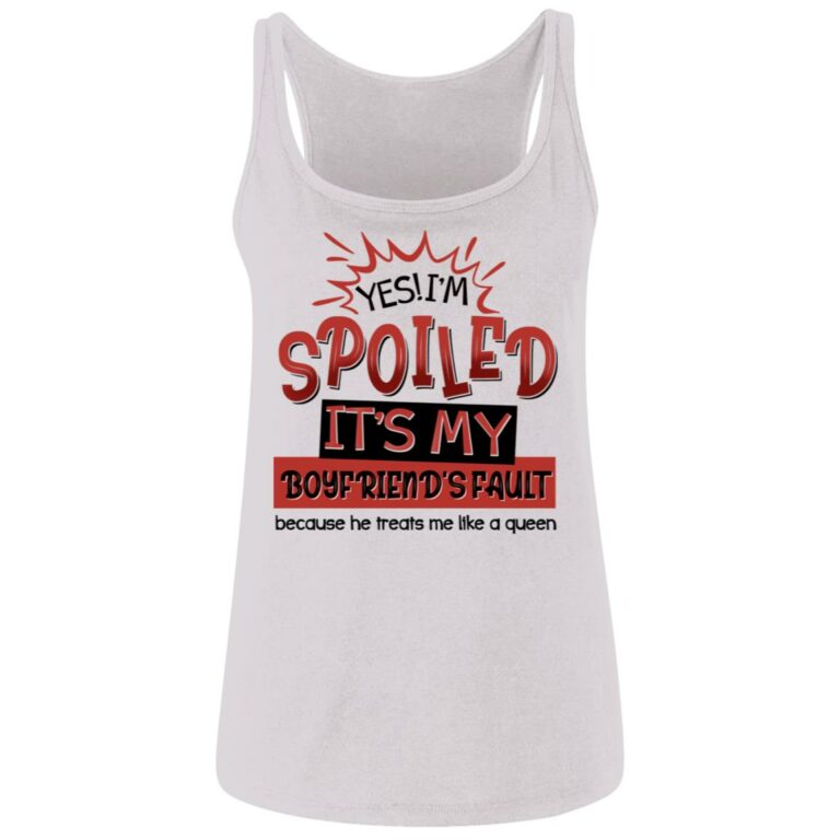 boyfriend, White, Ladies Tank Top