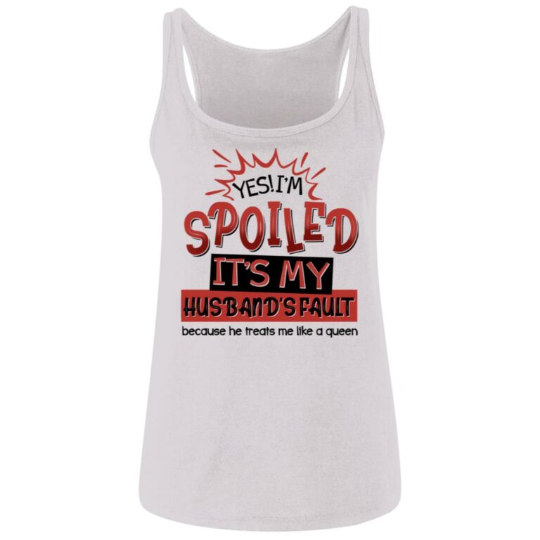 husband, White, Ladies Tank Top