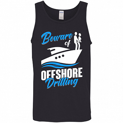 Beware Of Offshore, Black, Unisex Tank Top