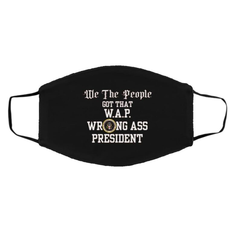 WAP Mask, Black, Cloth Face Cover – Medium/Large
