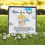 5UT. Mom Baby Angel(5) Interlocking Hearts Necklace 2