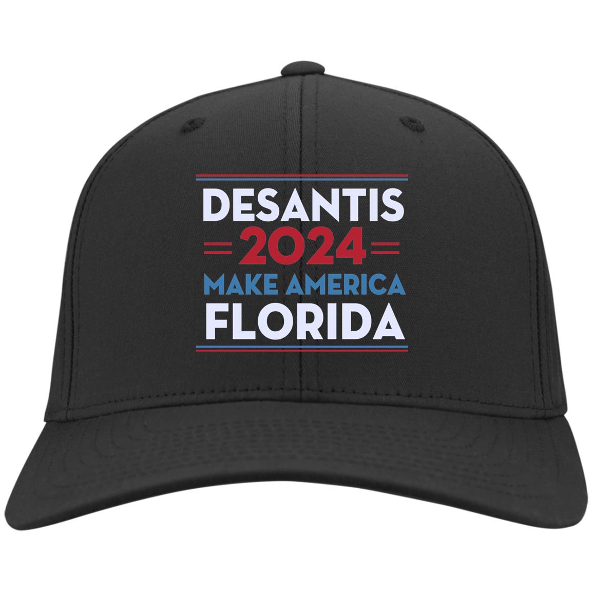 Desantis 2024 Make Ameria Floridawill Cap, Black, Twill Cap Desantis 2024 Make Ameria Floridawill Cap, Black, Twill Cap