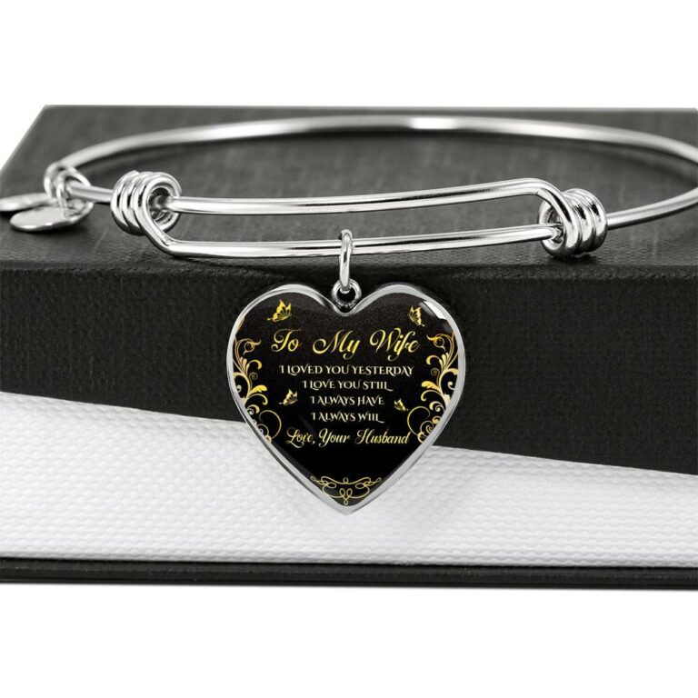 Personalized To My Wife I Loved You Yesterday I Love You Still I Always Have I Always Will Heart Pendant Necklace