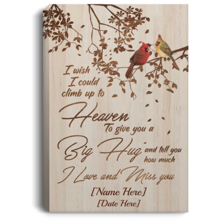Personalized Poster, White, 0.75'' Framed Canvas