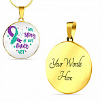 My Story Is Not Over Yet Circle Pendant Necklace - Circle Luxury Necklace (Gold Plated)