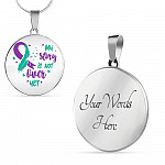My Story Is Not Over Yet Circle Pendant Necklace - Circle Luxury Necklace (Silver)
