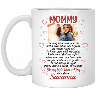 Personalized Custom Photo mug, White, 11 oz. White Mug