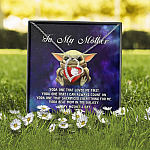 To My Mother Yoda One that Loved Me First Forever Love Heart Pendant Necklace