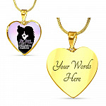 The Love Between Mother And Daughter Is Forever Heart Pendant Necklace - Heart Luxury Necklace (Gold Plated) The Love Between Mother And Daughter Is Forever Heart Pendant Necklace - Heart Luxury Necklace (Gold Plated)