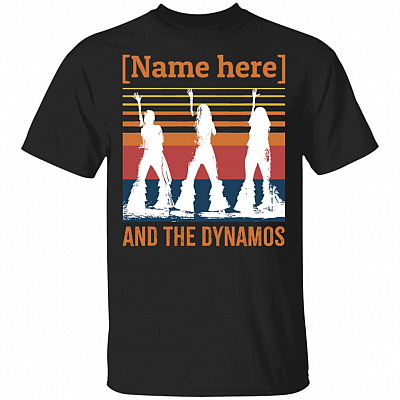 Personalized The Dynamos, Black, Unisex T-Shirt