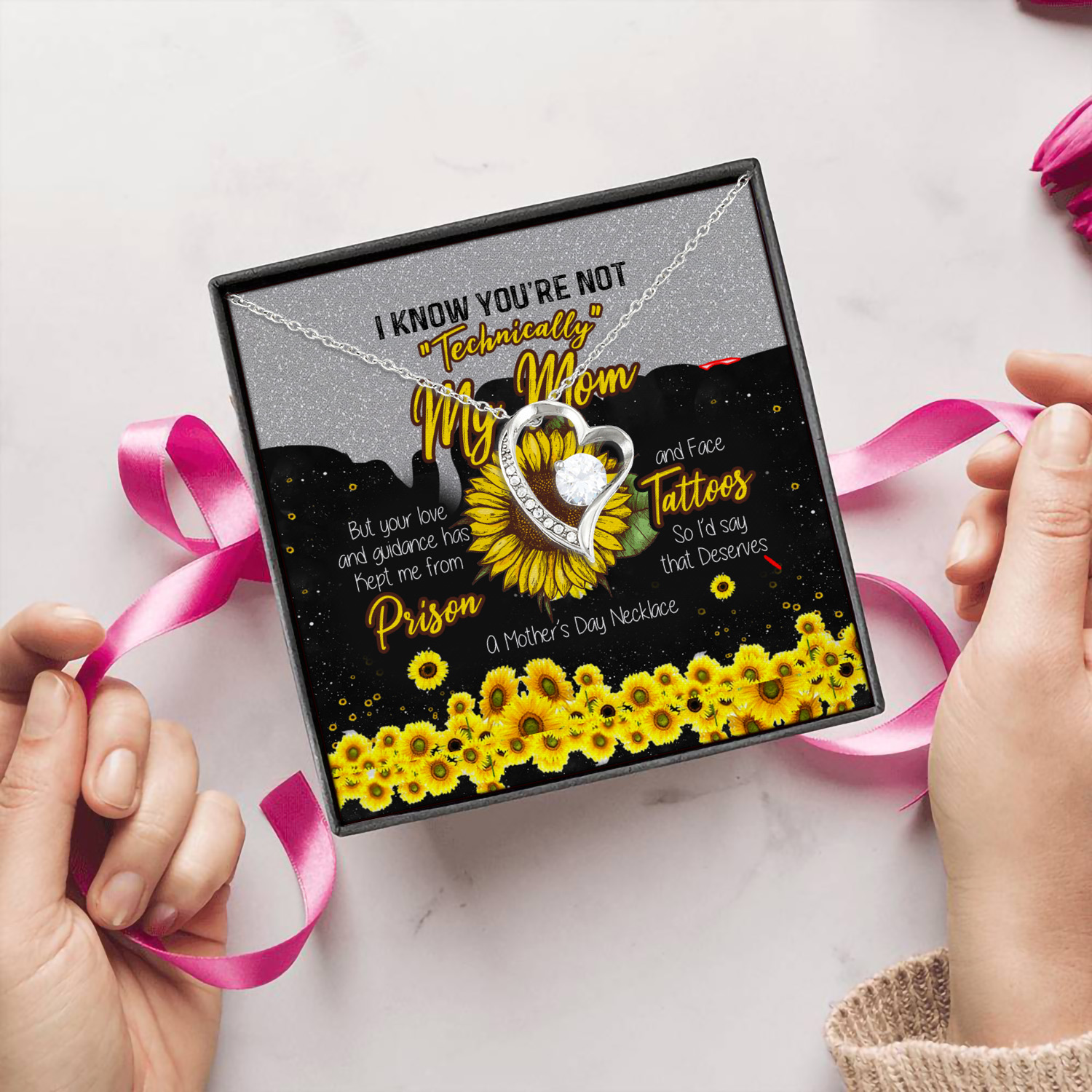 2O. You're Not Technically Forever Love Necklace (Silver) 5