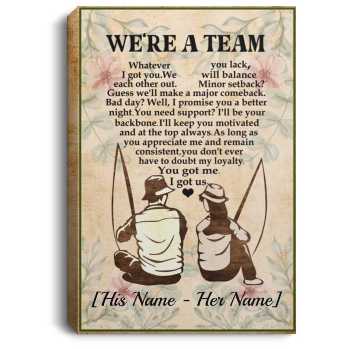 Personalized Fishing Canvas, White, 0.75'' Framed Canvas Personalized Fishing Canvas, White, 0.75'' Framed Canvas