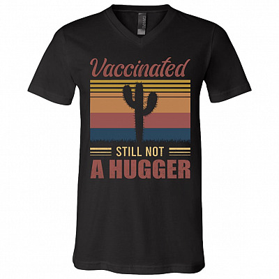 hugger tee, Black, V-Neck T-Shirt