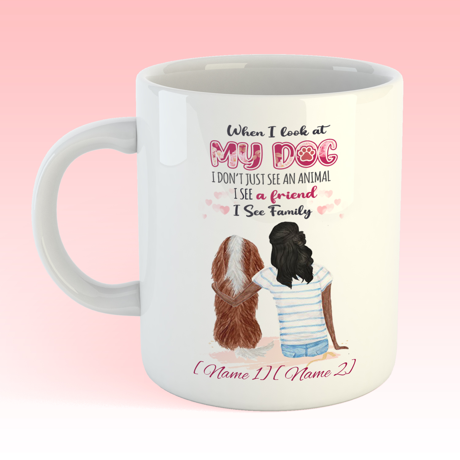 31TR. LOOK MY DOG - (mug)-mk2-Alex Brush - #c02c64