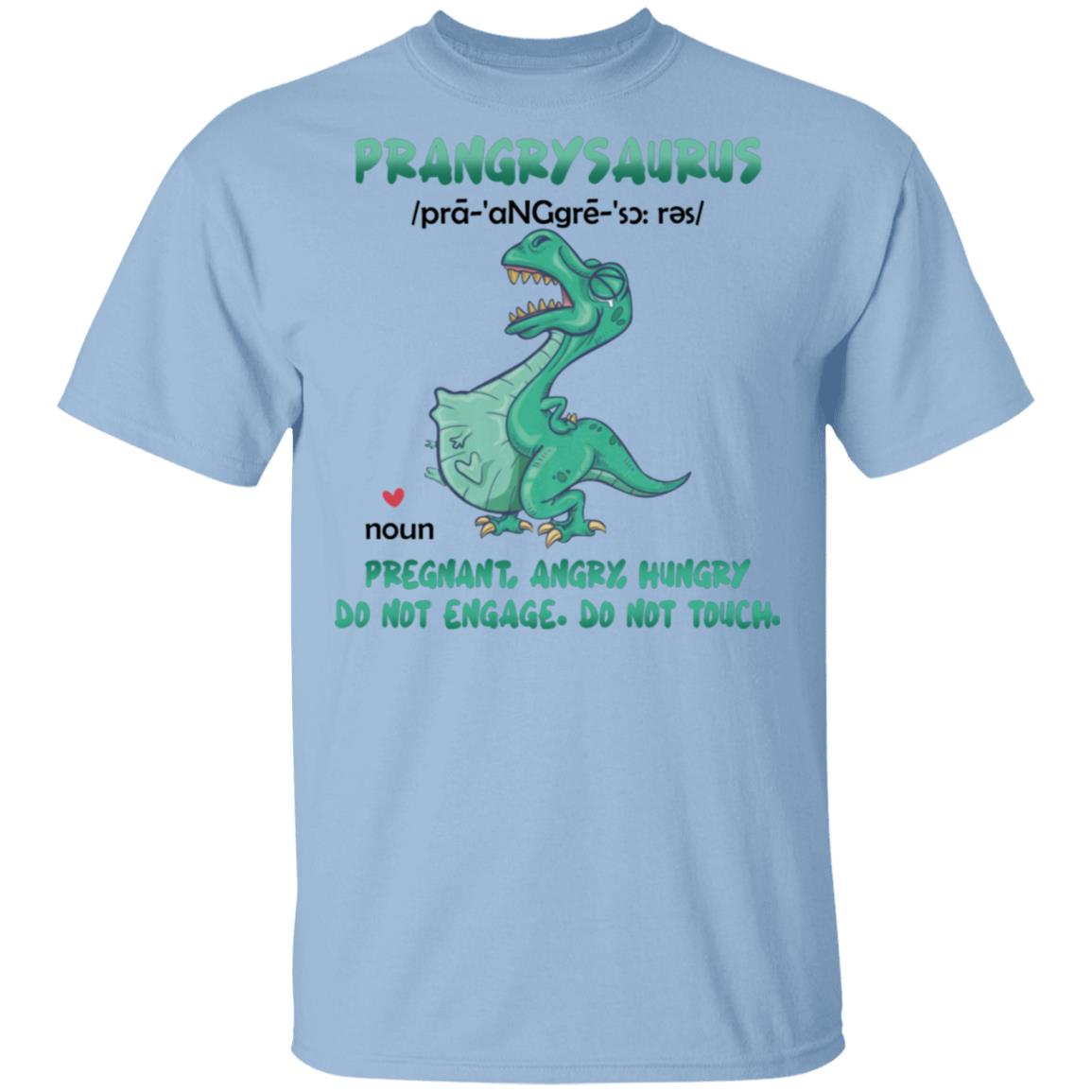 Prangry Saurus T, Light Blue, Unisex T-Shirt