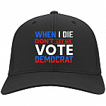 When I Die hat, Black, Twill Cap