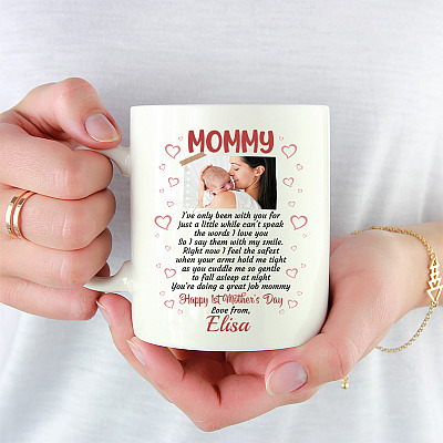 Alternative view of Personalized Custom Photo Elephant You're Doing A Great Job Mommy Happy 1st Mothers Day Coffee Mug