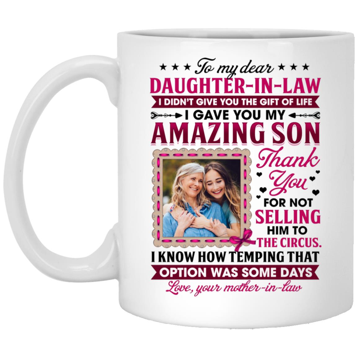 Personalized Photo To My D Mug, White, 11 oz. White Mug