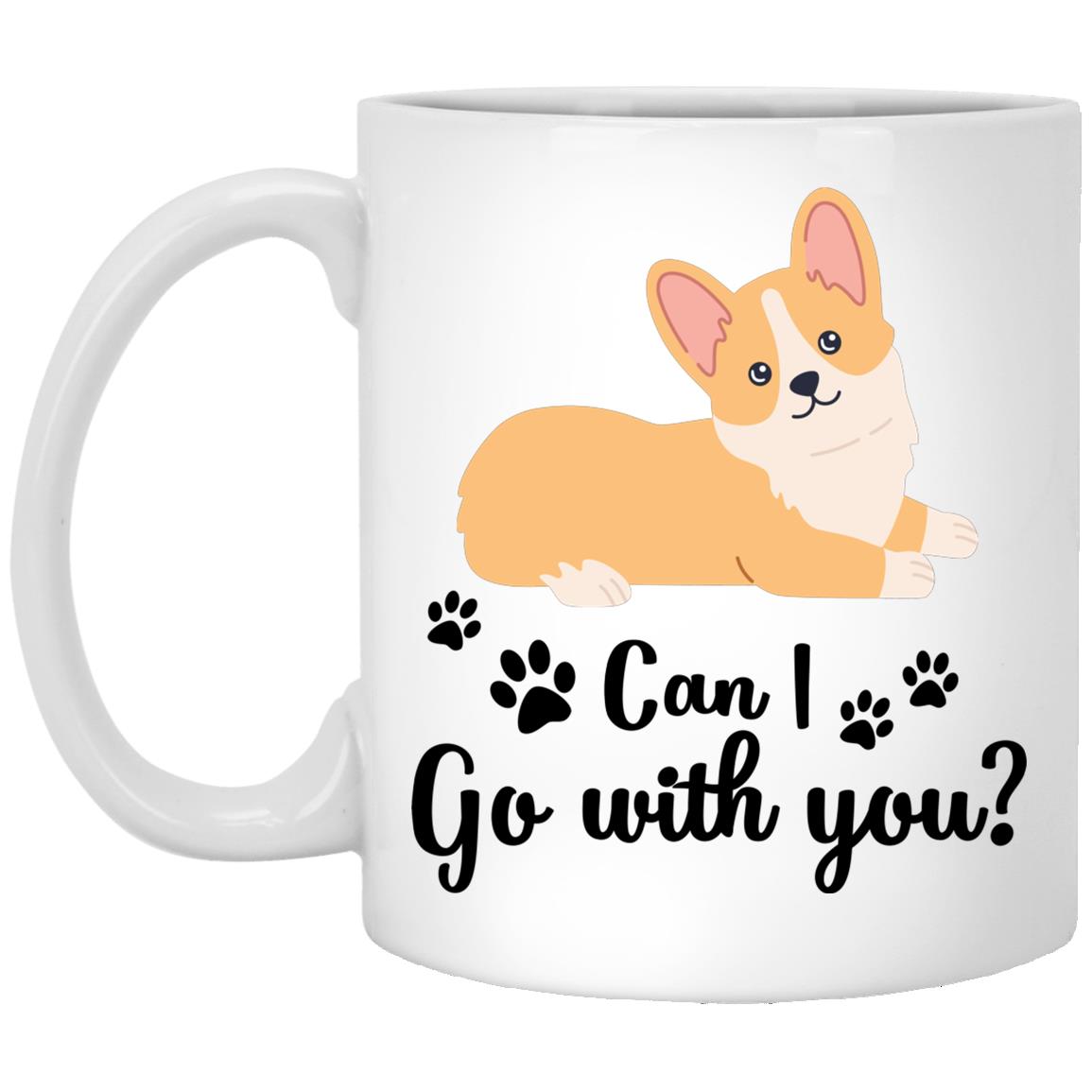 corgi, White, 11 oz. White Mug corgi, White, 11 oz. White Mug