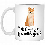 shiba, White, 11 oz. White Mug