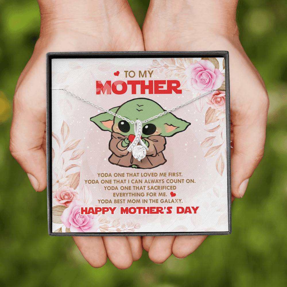 To My Mother Baby Yoda Best Mom In The Galaxy Happy Mother's Day Alluring Beauty Pendant Necklace To My Mother Baby Yoda Best Mom In The Galaxy Happy Mother's Day Alluring Beauty Pendant Necklace
