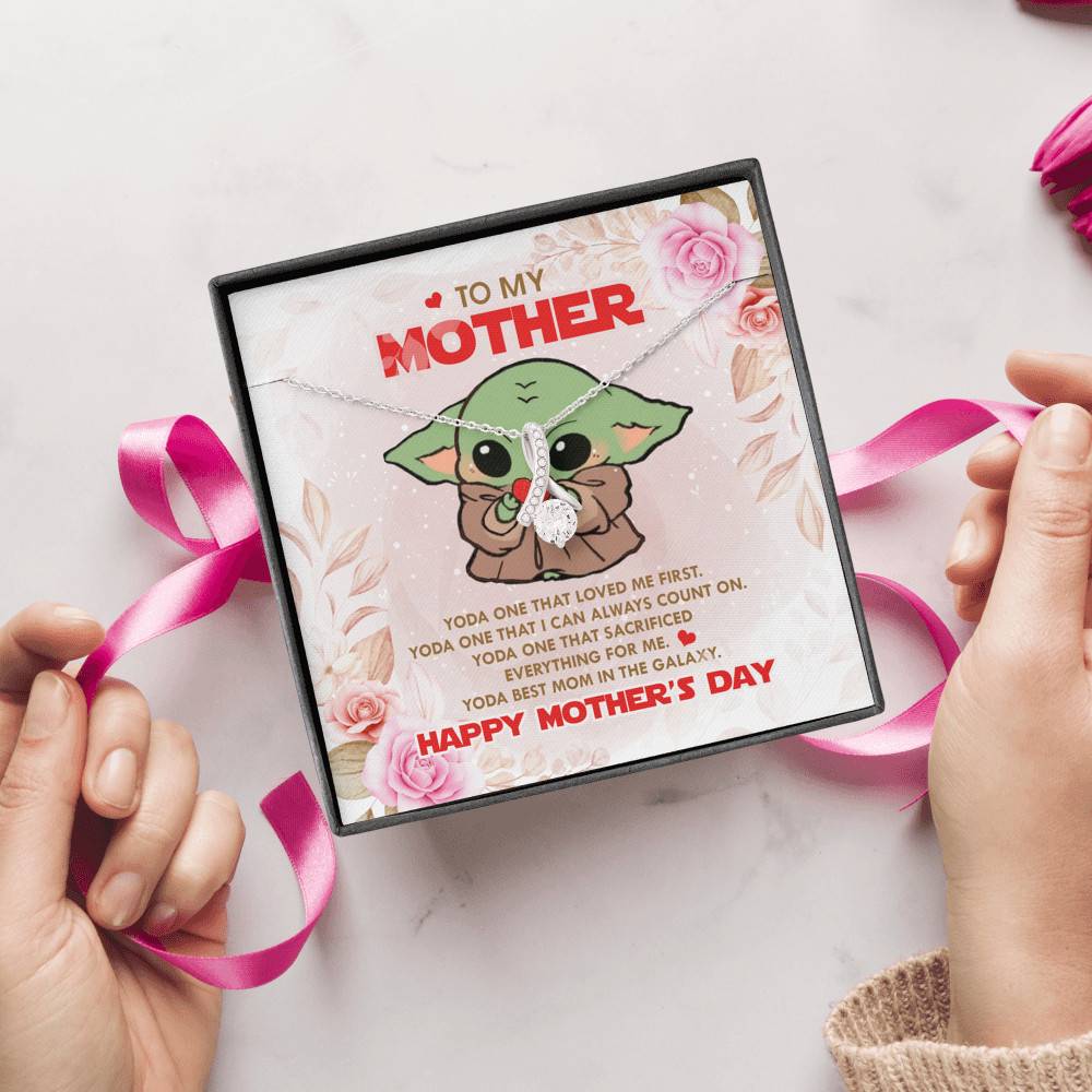 To My Mother Baby Yoda Best Mom In The Galaxy Happy Mother's Day Alluring Beauty Pendant Necklace To My Mother Baby Yoda Best Mom In The Galaxy Happy Mother's Day Alluring Beauty Pendant Necklace