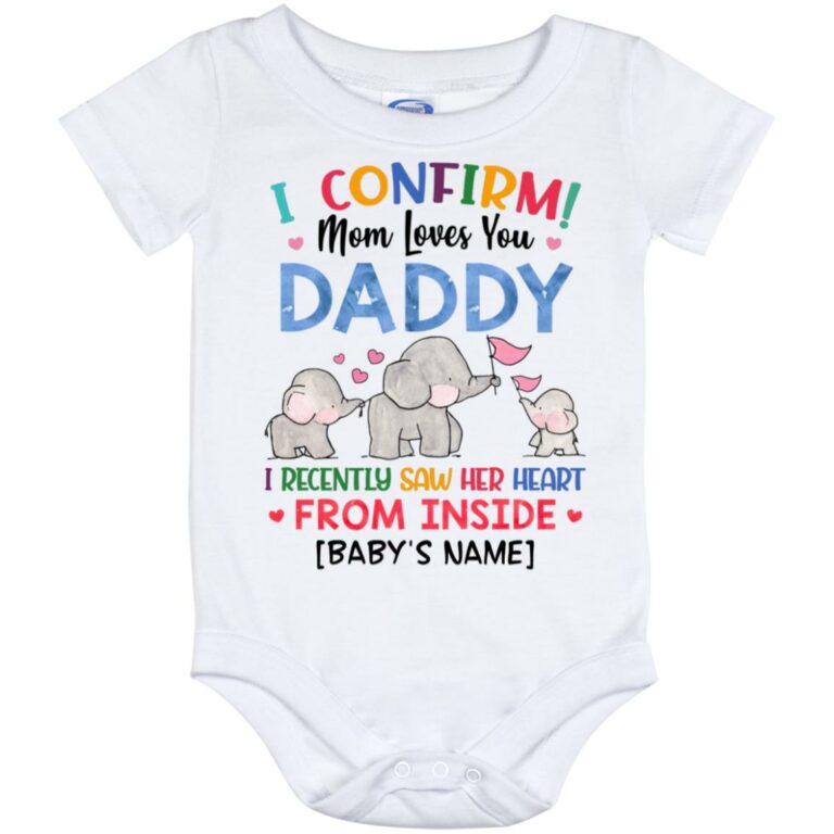 Personalized Baby Onesie, White, Baby Onesie - 12 Month