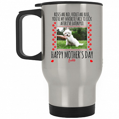 14 oz. Silver Travel Mug
