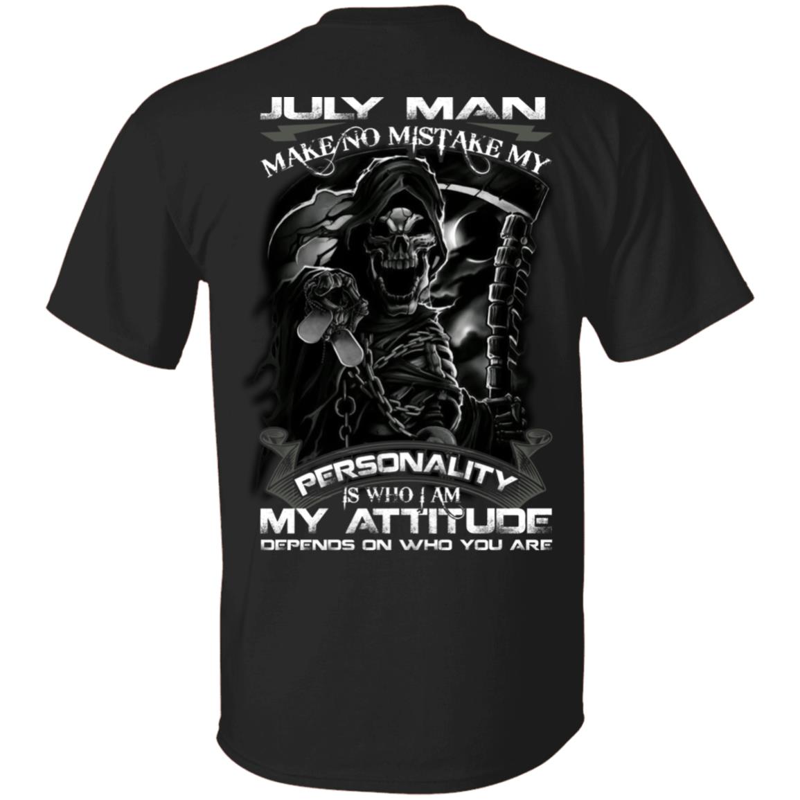 July Man Shirt, Black, Unisex T-Shirt