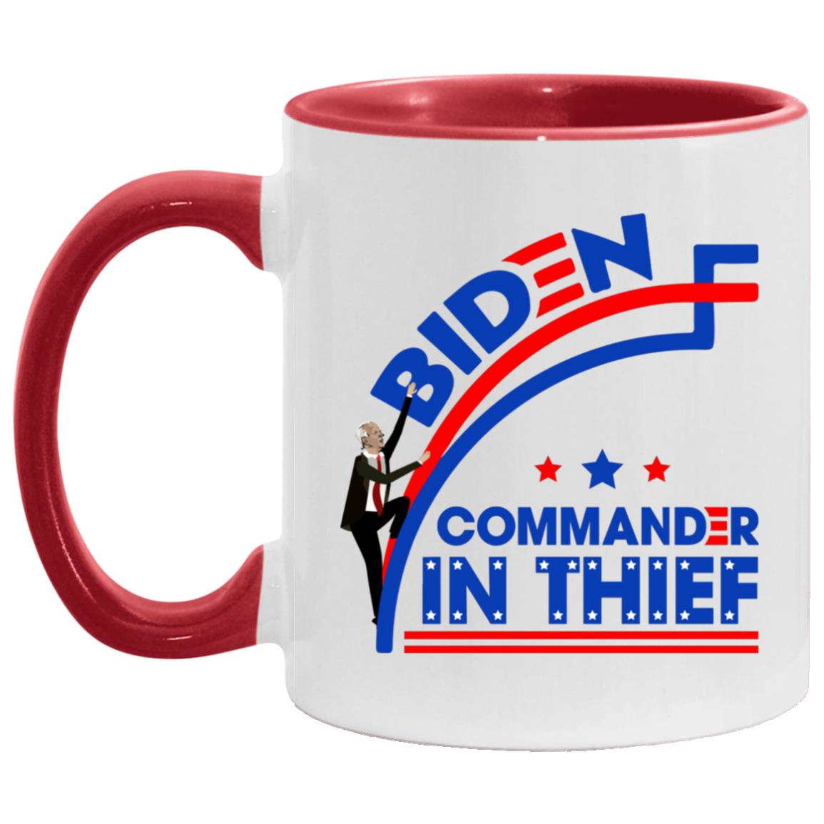 Biden Accent Mug, White/Red, 11 oz. Accent Mug Biden Accent Mug, White/Red, 11 oz. Accent Mug