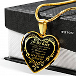From Husband to My Wife I Loved You Yesterday I Love You Still I Always Have I Always Will Heart Pendant Necklace