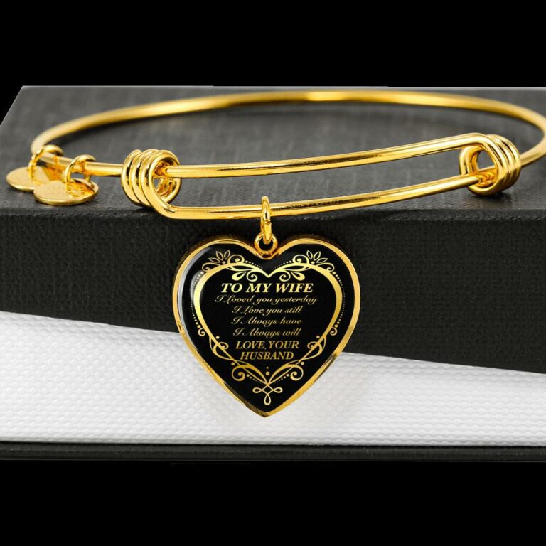 From Husband to My Wife I Loved You Yesterday I Love You Still I Always Have I Always Will Heart Pendant Necklace