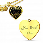 From Husband to My Wife I Loved You Yesterday I Love You Still I Always Have I Always Will Heart Pendant Necklace