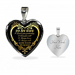 From Husband to My Wife I Loved You Yesterday I Love You Still I Always Have I Always Will Heart Pendant Necklace