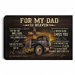 For my dad canvas, White, 0.75'' Framed Canvas