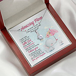 Elephant Daughter To My Amazing Mom I Am Because You Are So Much Of Me Alluring Beauty Pendant Necklace