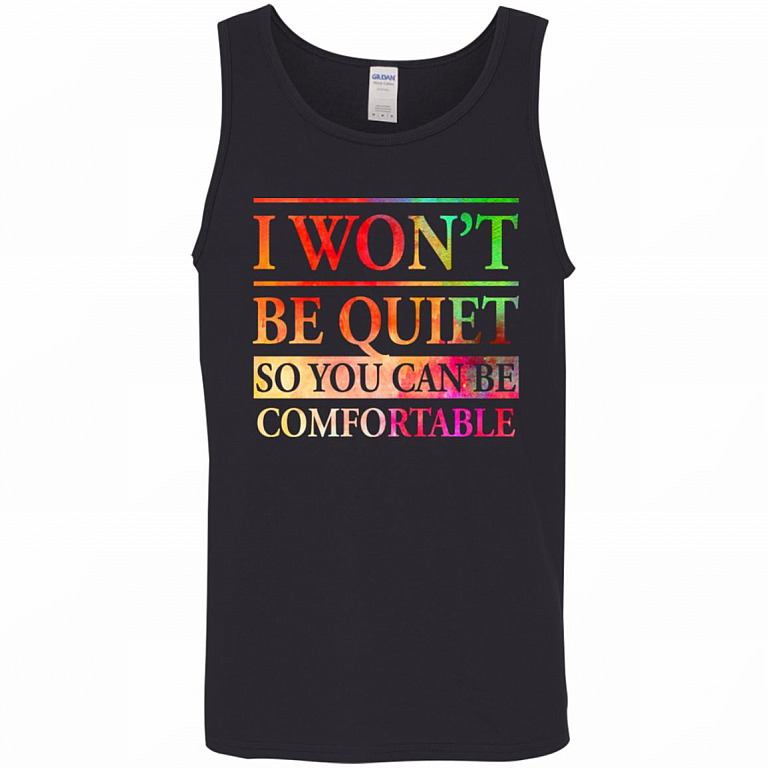 I Won't Be Quiet Tank, Black, Unisex Tank Top