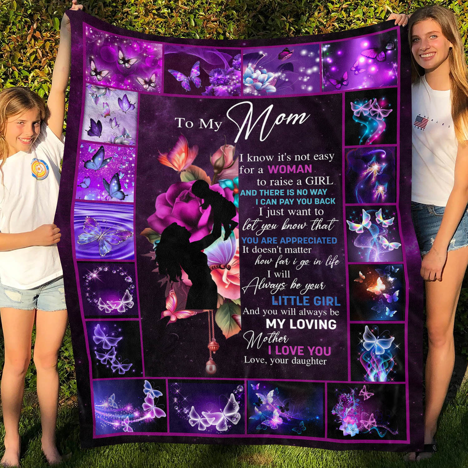 1O. To My Mom I Know Butterfly Blanket Mockup 5
