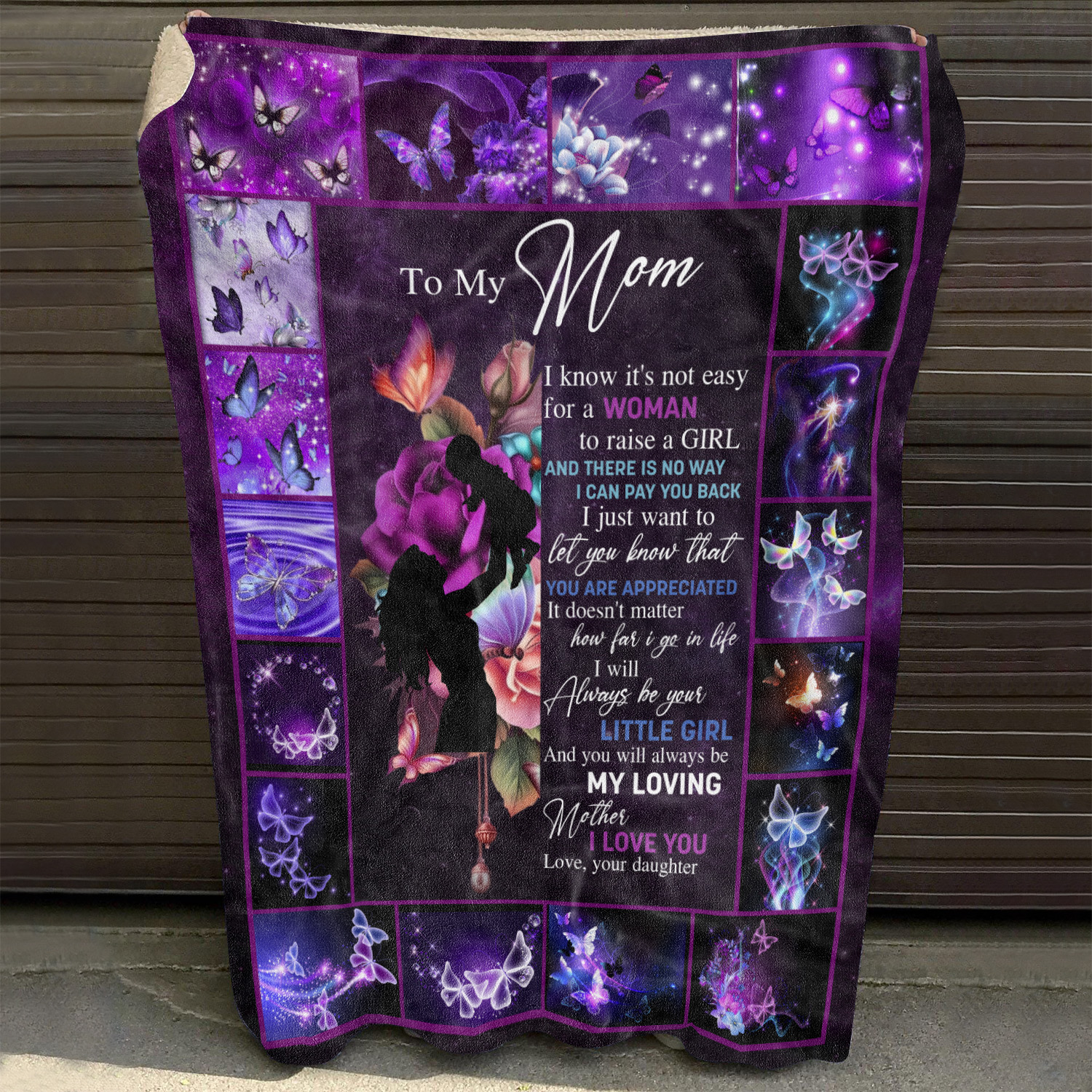 1O. To My Mom I Know Butterfly Blanket Mockup 10