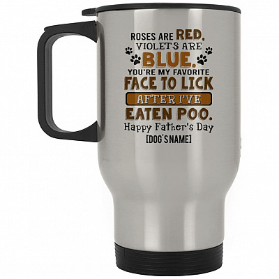 14 oz. Silver Travel Mug