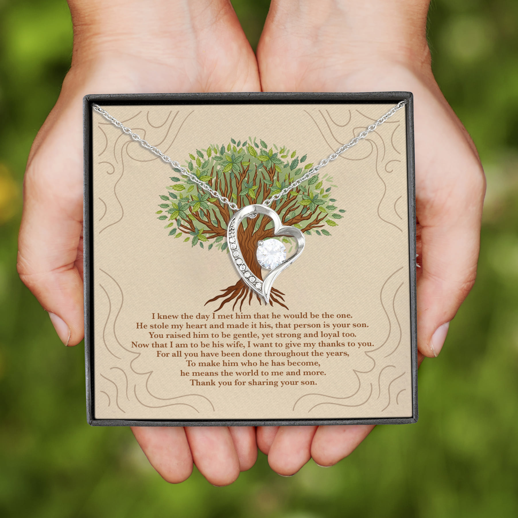 4NH. I Knew Forever Love Necklace (Silver)