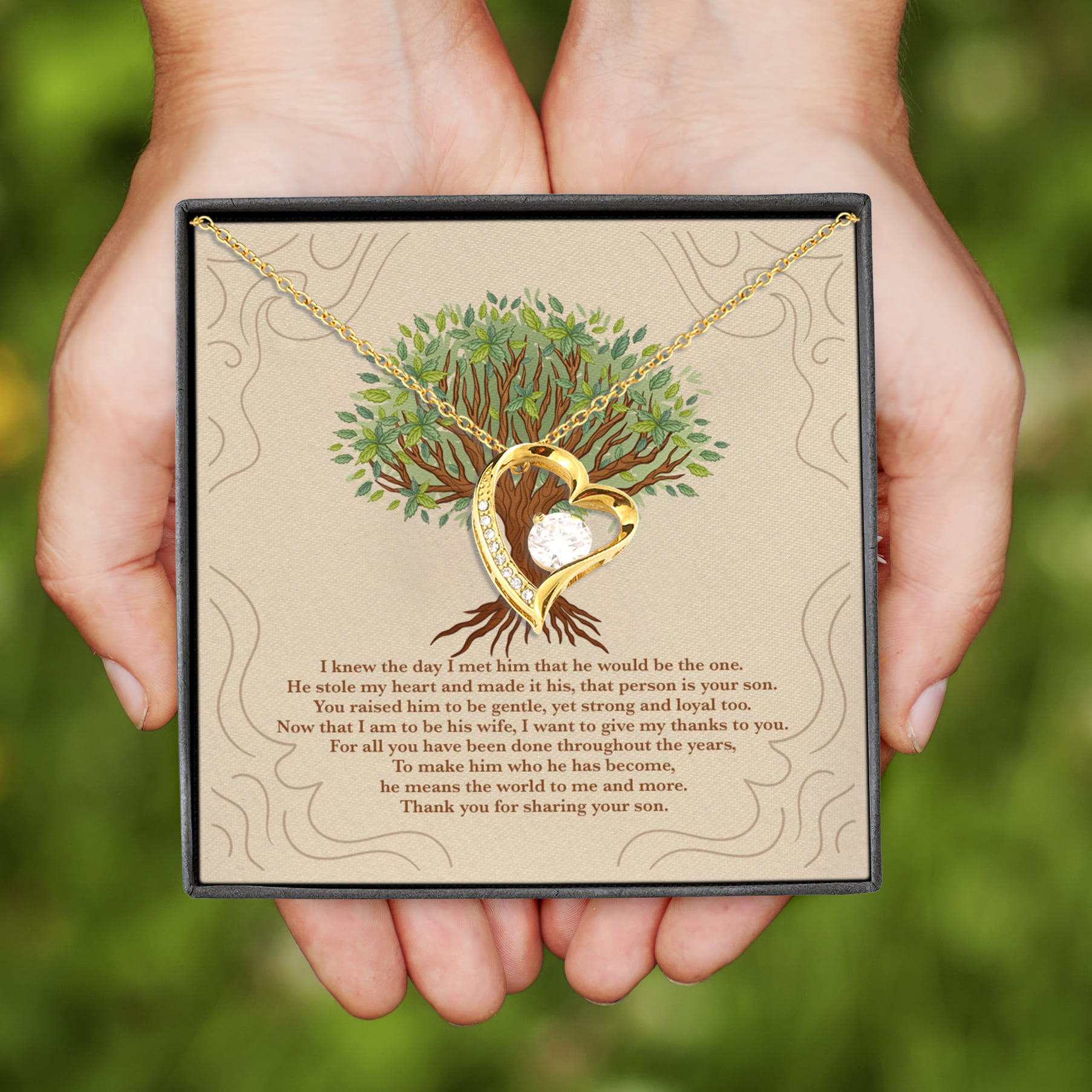 4NH. I Knew Forever Love Necklace (Gold)