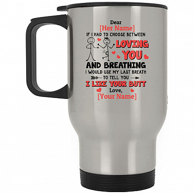14 oz. Silver Travel Mug