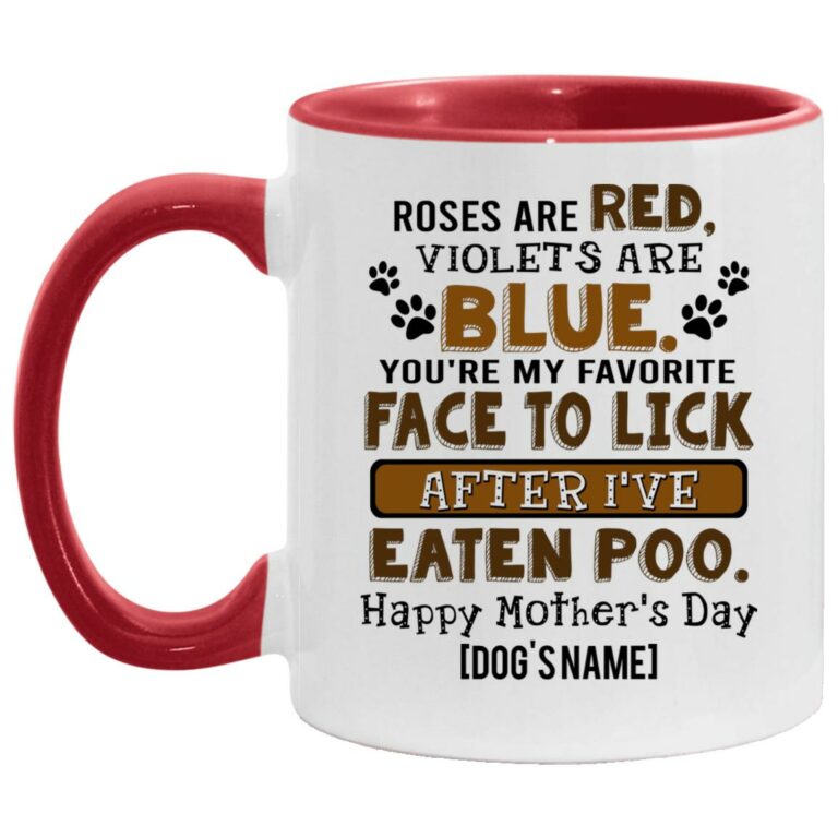 Personalized You're My FaoAccent Mug, White/Red, 11 oz. Accent Mug